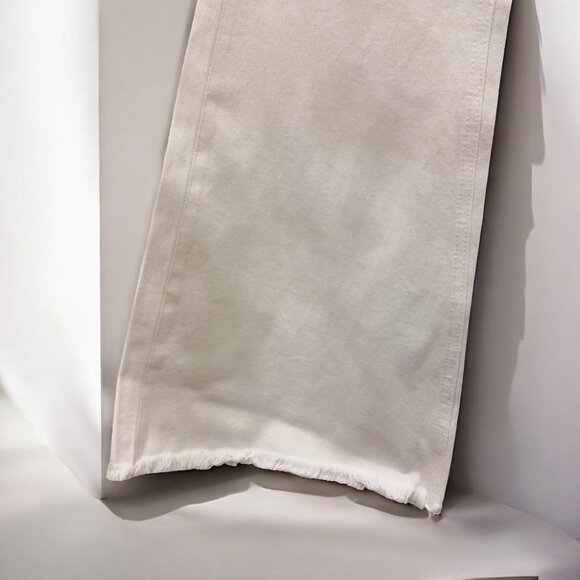 NWT Flying Monkey Denim Cotton Blend Medium High Raw Hem Flare Jeans - Picture 5 of 9